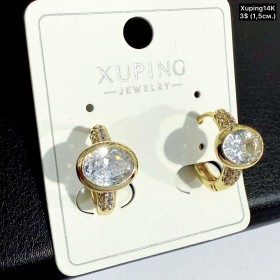 Сережки Xuping14К 10852 (1,5см)